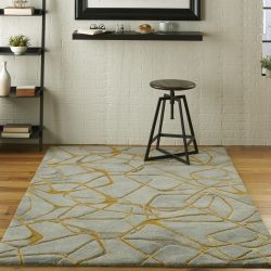 Nourison Symmetry SMM05 Grey Area Rug