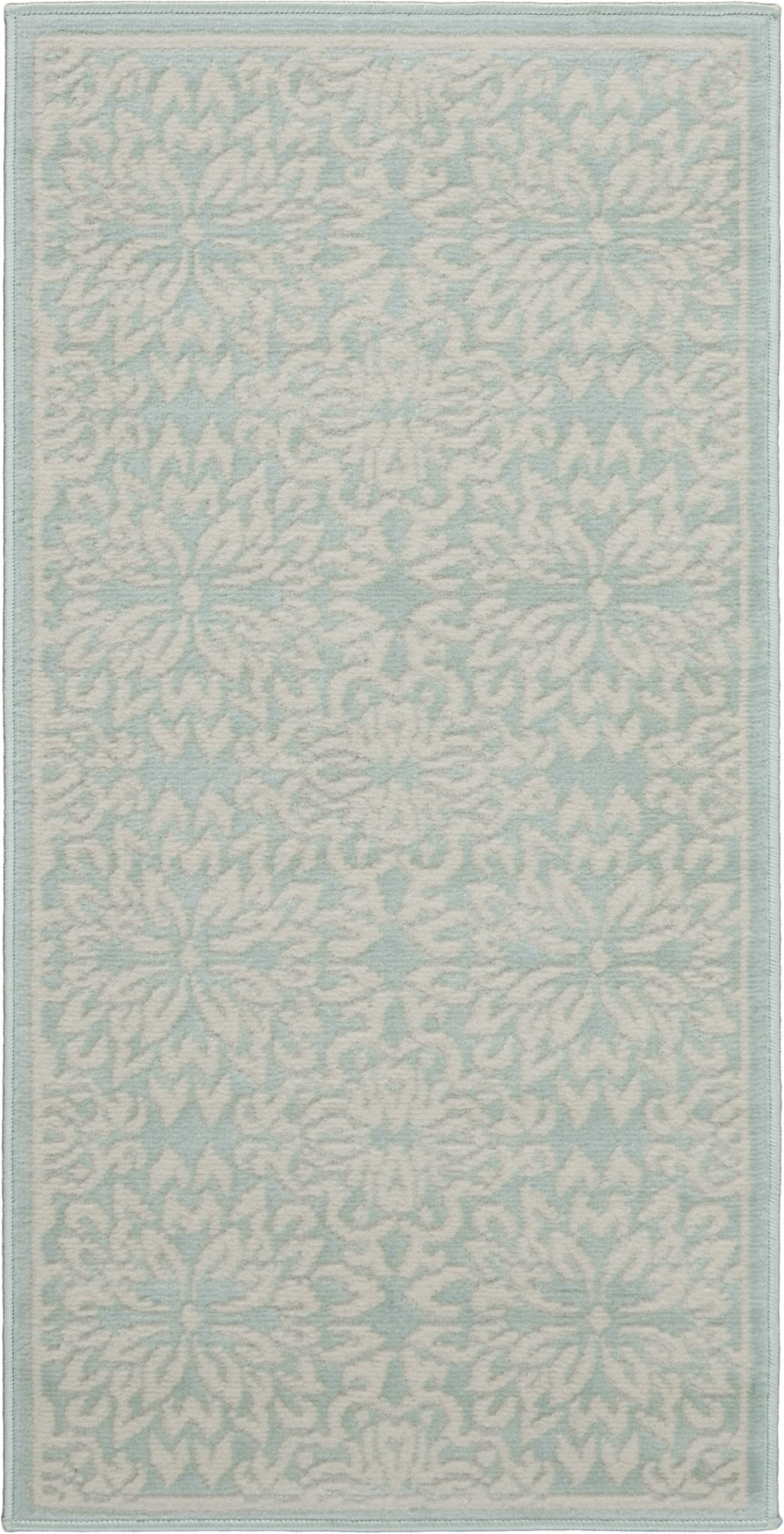 Nourison Jubilant JUB06 Ivory Green Area Rug - Image 2