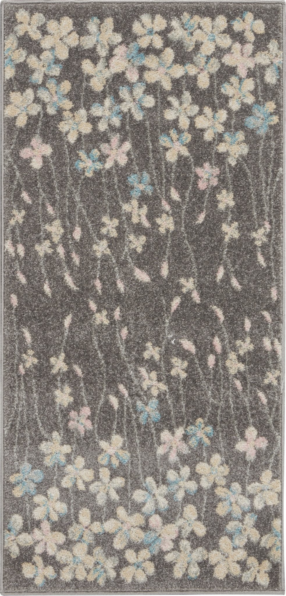 Nourison Tranquil TRA04 Grey Area Rug - Image 2