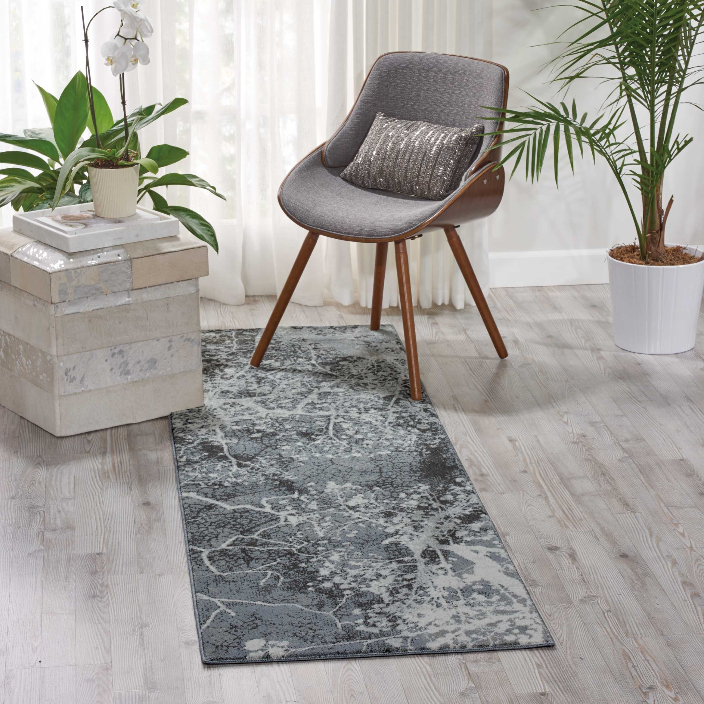 Nourison Maxell MAE11 Grey Area Rug