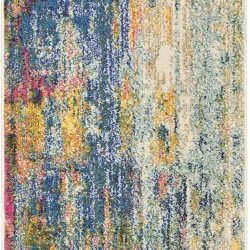 Alternative view of Nourison Celestial CES09 Blue Area Rug