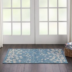 Nourison Tranquil TRA04 Turquoise Area Rug
