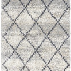 Alternative view of Nourison Oslo Shag OSL01 Silver Grey Area Rug