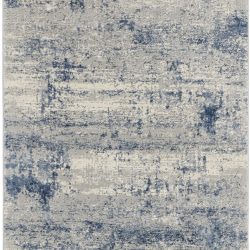 Alternative view of Nourison Rustic Textures RUS10 Ivory Blue Area Rug