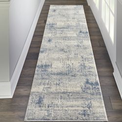 Nourison Rustic Textures RUS10 Ivory Blue Area Rug