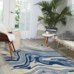 Nourison Somerset ST749 Light Blue Area Rug
