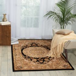 Alternative view of Nourison Nourison 2000 2233 Black Area Rug