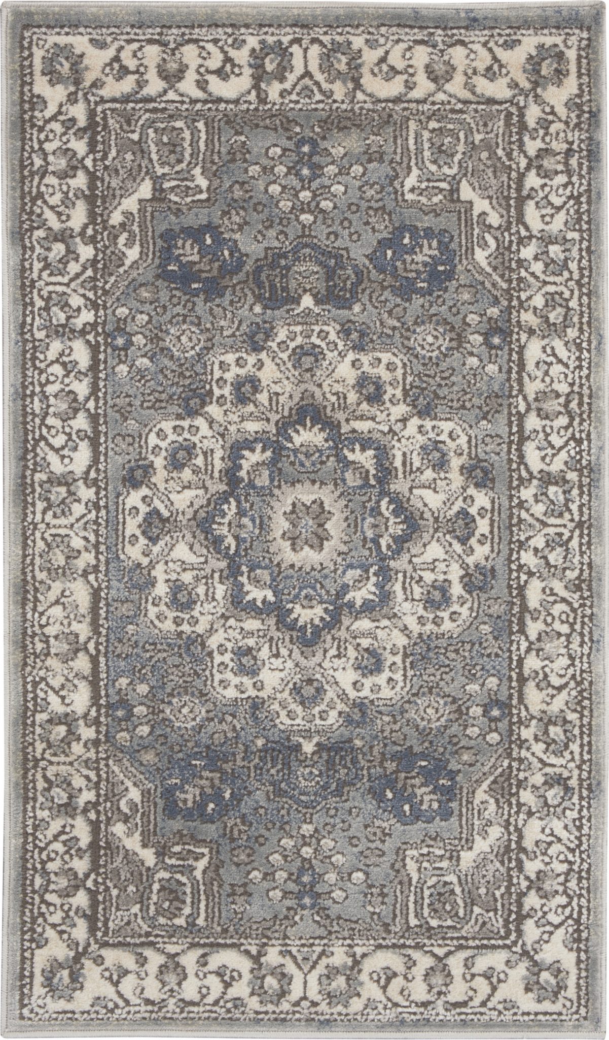 Nourison Quarry QUA07 Grey Area Rug - Image 2