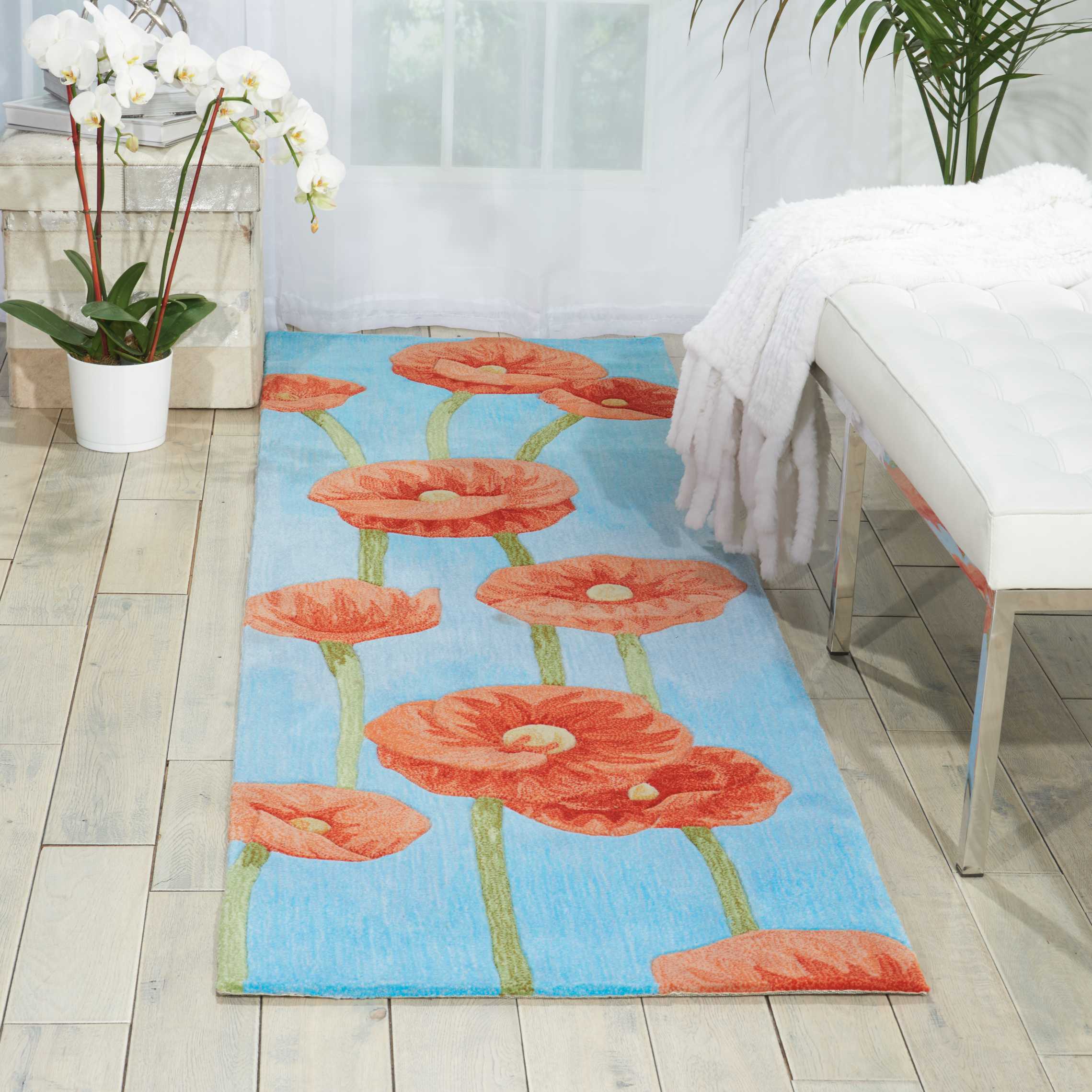 Nourison Contour CON79 Blue Area Rug