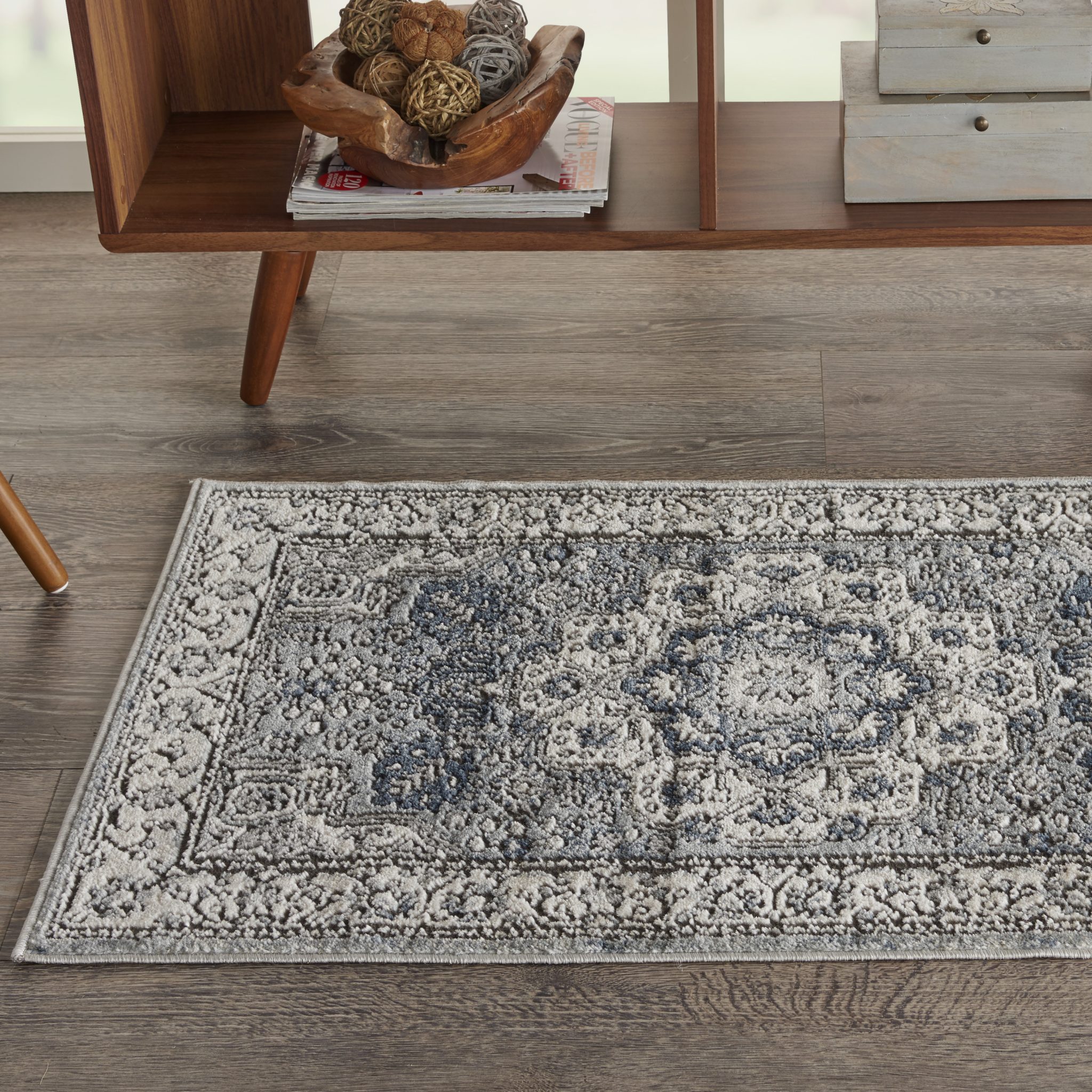 Nourison Quarry QUA07 Grey Area Rug