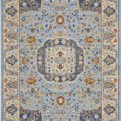 Alternative view of Nourison Majestic MST03 Light Blue Area Rug
