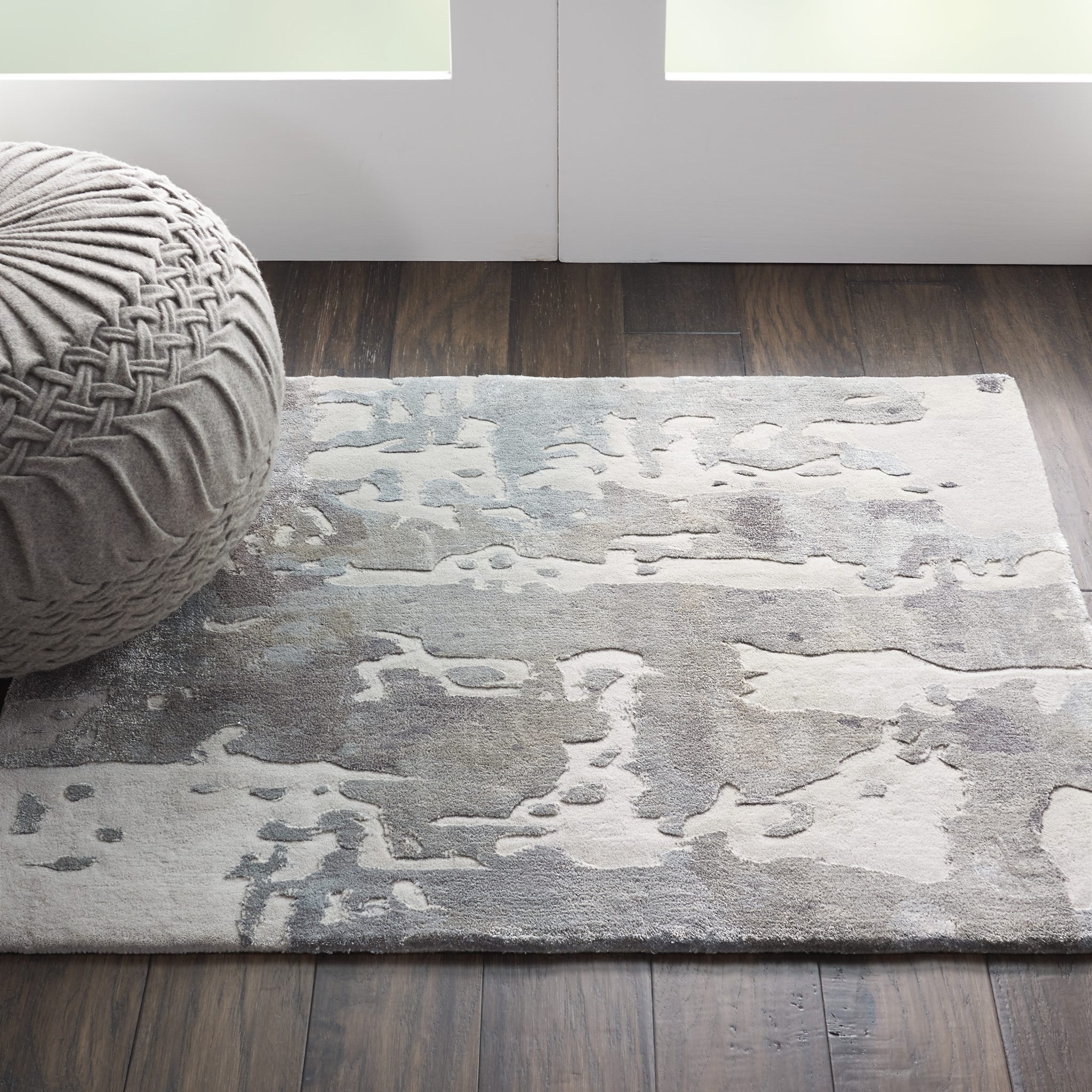 Nourison Prismatic PRS12 Silver Grey Area Rug
