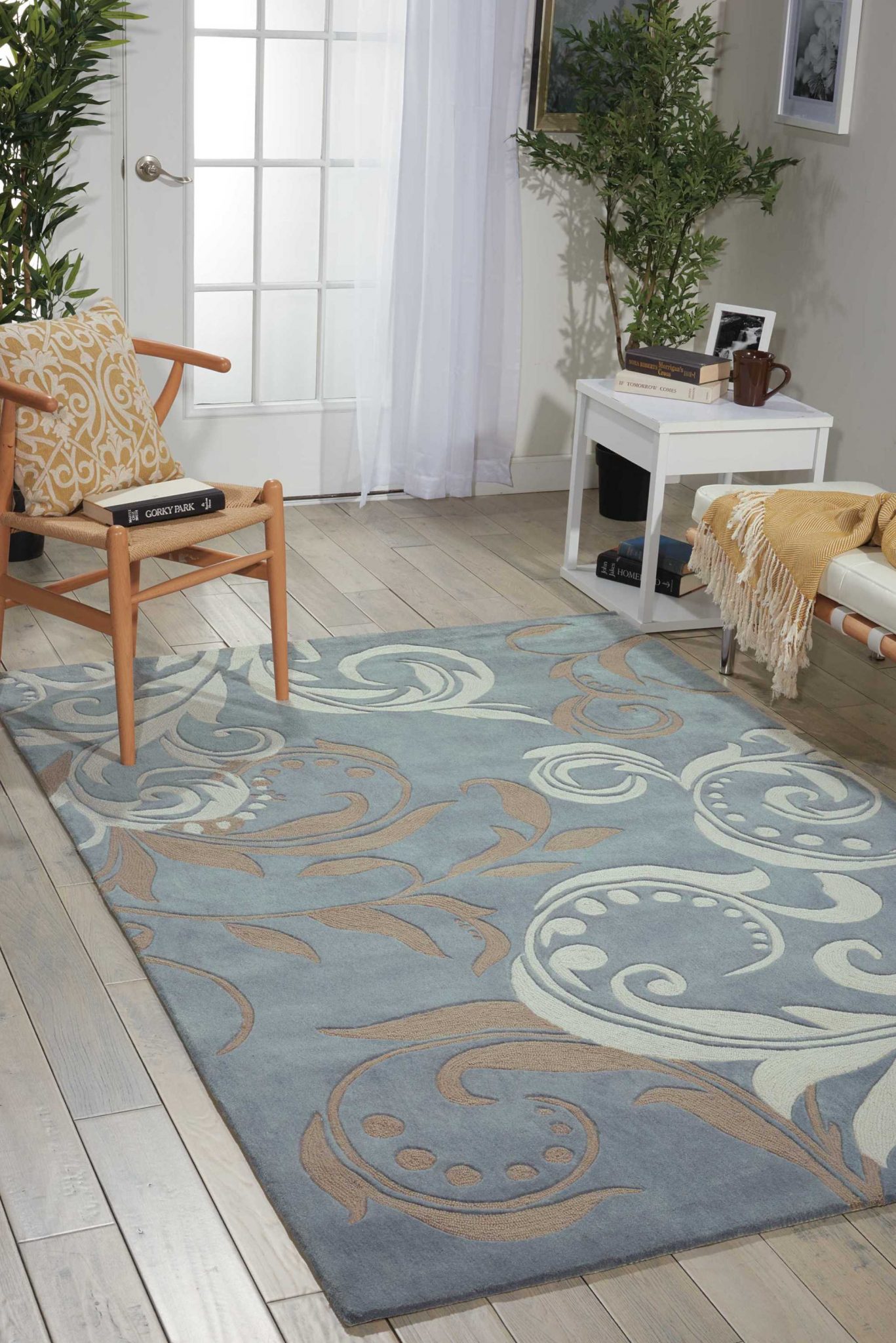Nourison Contour CON09 Silver Area Rug
