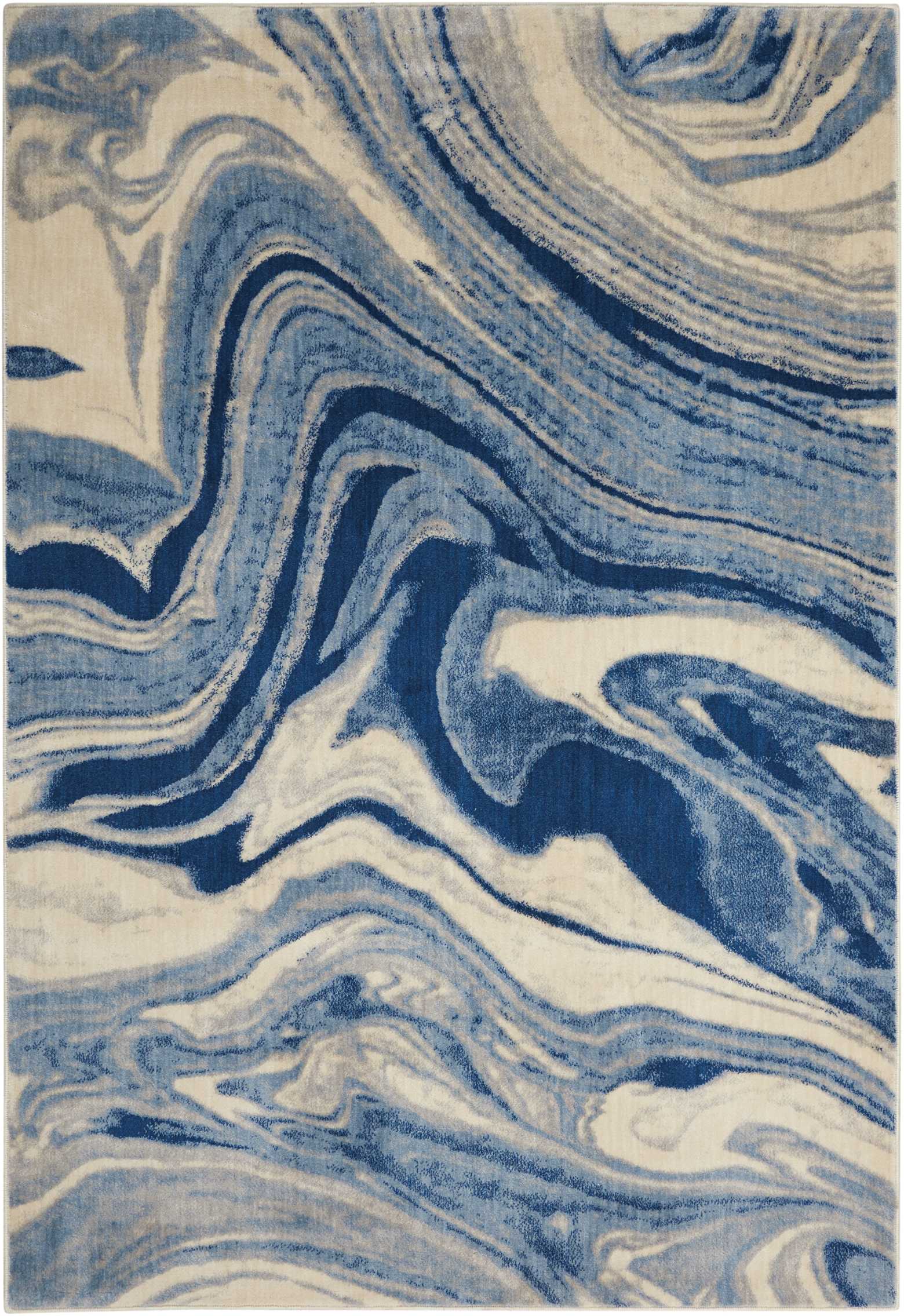 Nourison Somerset ST749 Light Blue Area Rug - Image 2