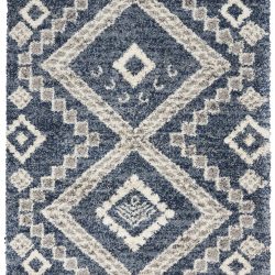 Alternative view of Nourison Oslo Shag OSL02 Denim Blue Area Rug