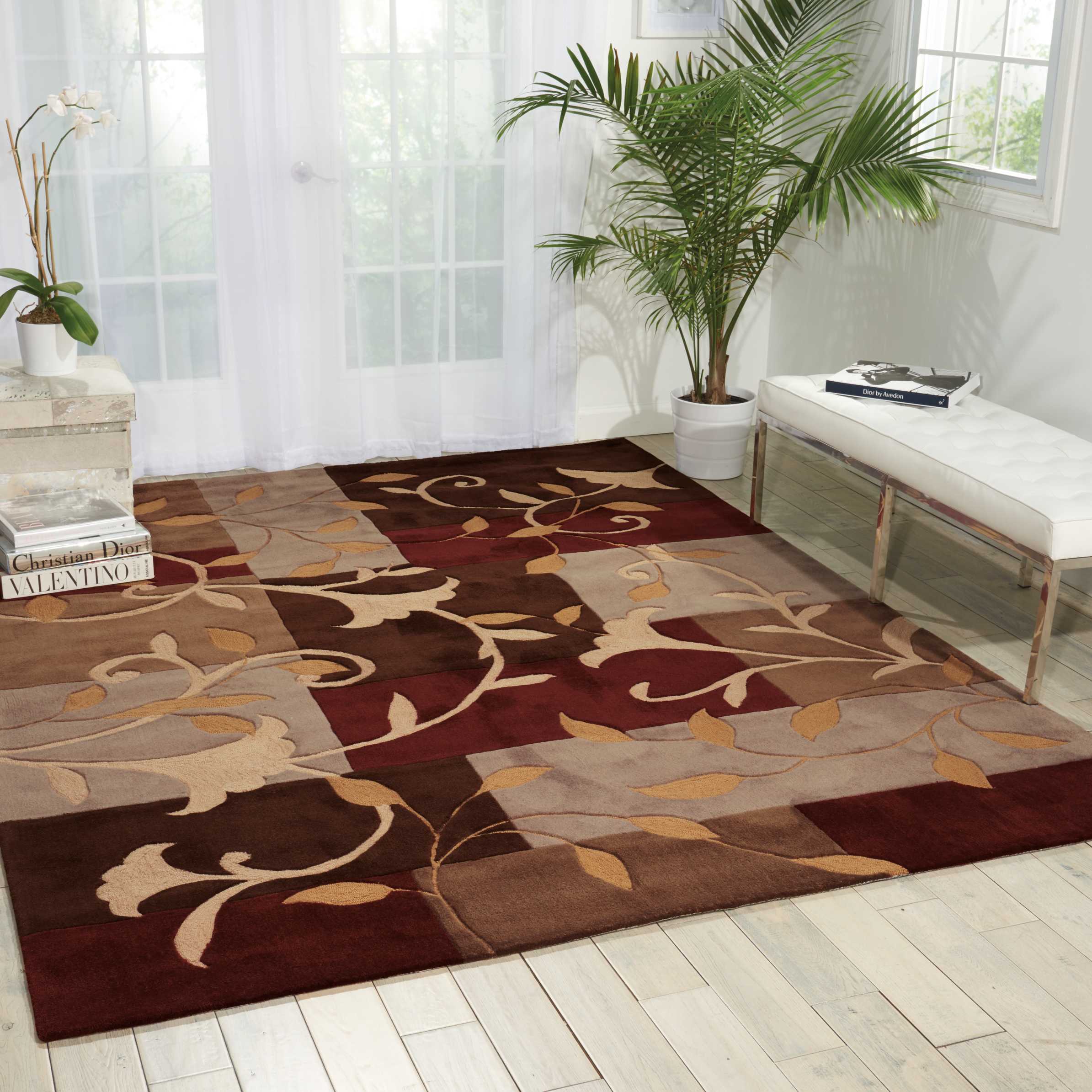 Nourison Contour CON01 Mocha Area Rug