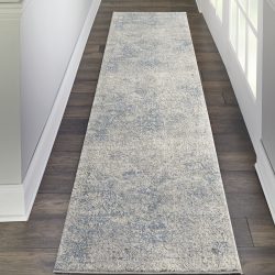 Nourison Rustic Textures RUS09 Ivory Light Blue Area Rug