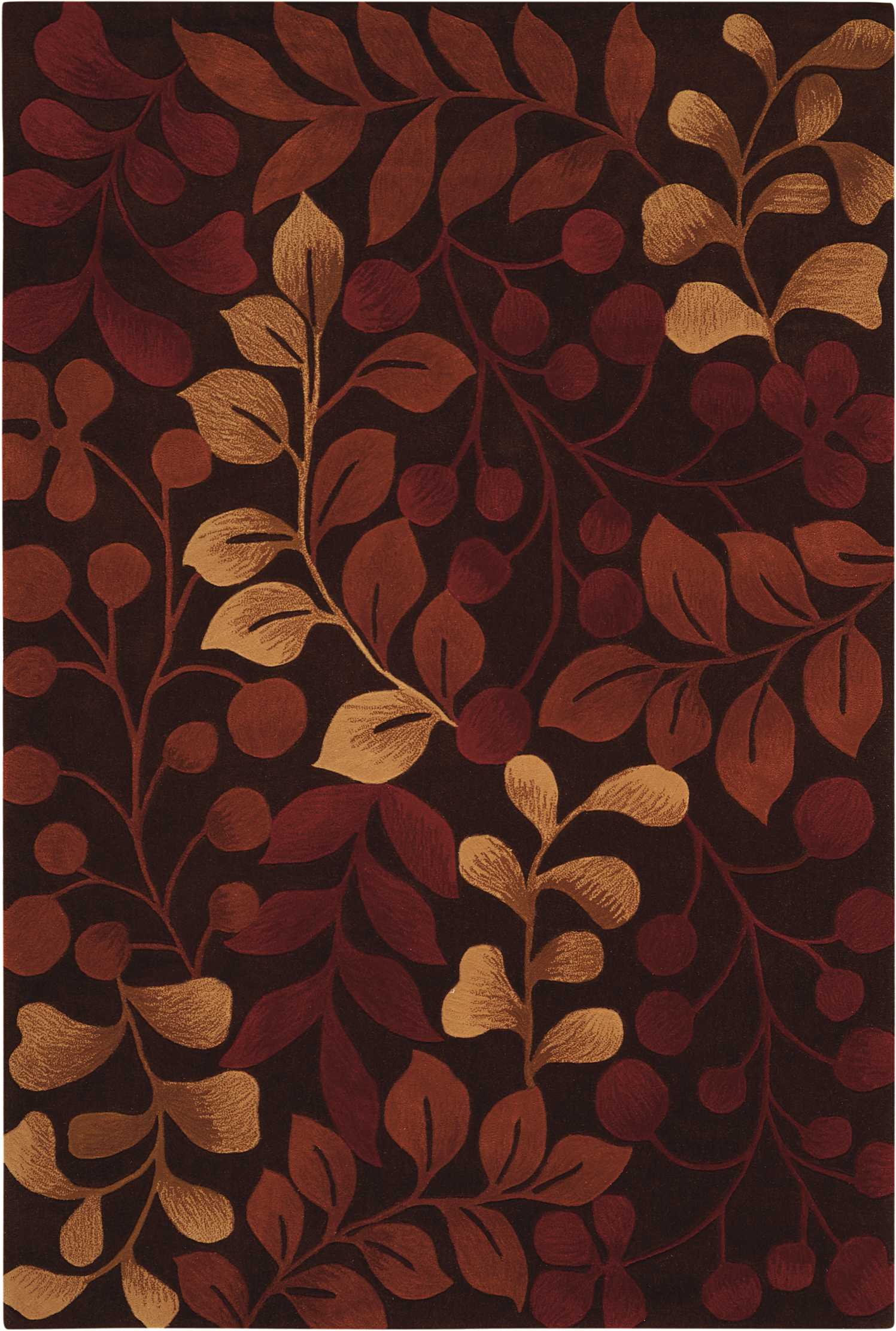 Nourison Contour CON02 Chocolate Area Rug - Image 2