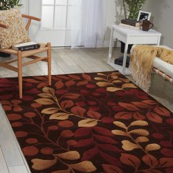 Nourison Contour CON02 Chocolate Area Rug