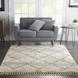 Nourison Oslo Shag OSL01 Ivory Area Rug