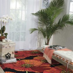 Nourison Fantasy FA24 Black Area Rug