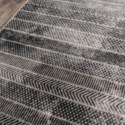 Alternative view of Momeni Logan LGN-2 Grey Area Rug