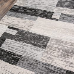 Alternative view of Momeni Logan LGN-3 Charcoal Area Rug