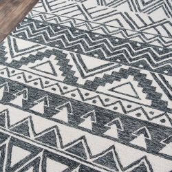 Alternative view of Momeni Mallorca MRC-3 Charcoal Area Rug
