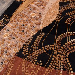Alternative view of Momeni New Wave NW-01 Black Area Rug