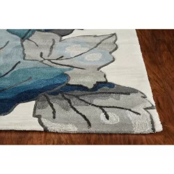Alternative view of Kas Coral 4171 Ivory Blue Area Rug