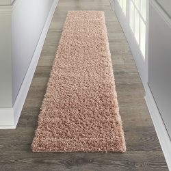 Nourison Malibu Shag MSG01 Blush Area Rug