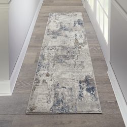 Nourison Royal Terrace KI42 White Blue Area Rug