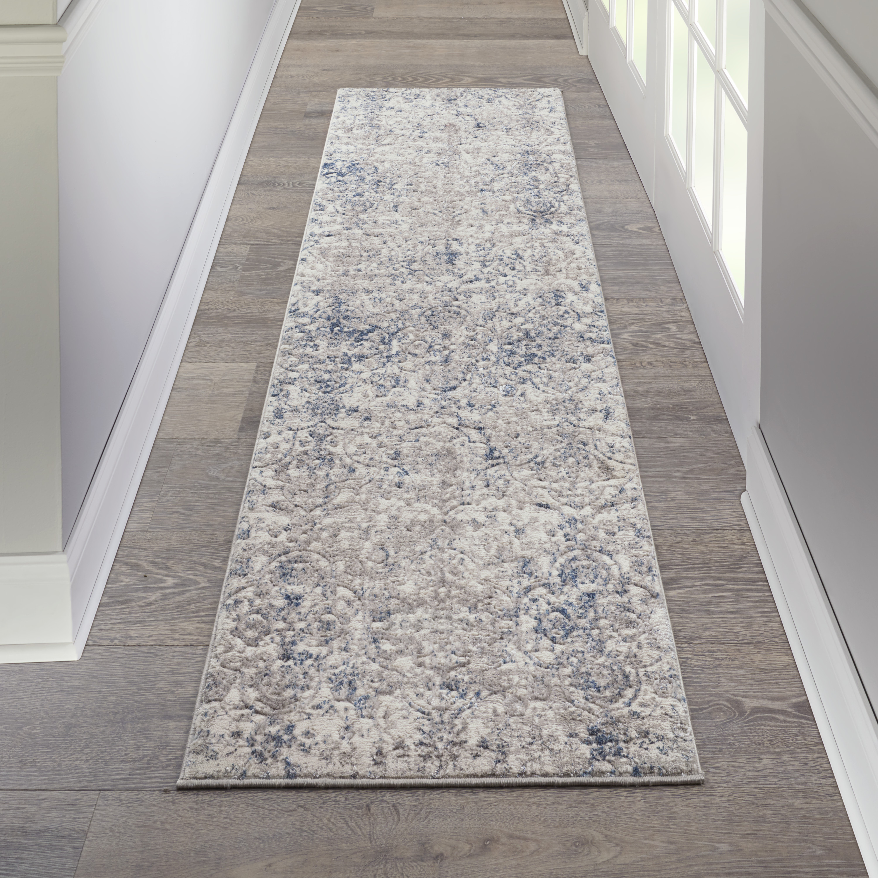 Nourison Royal Terrace KI43 Beige Blue Area Rug