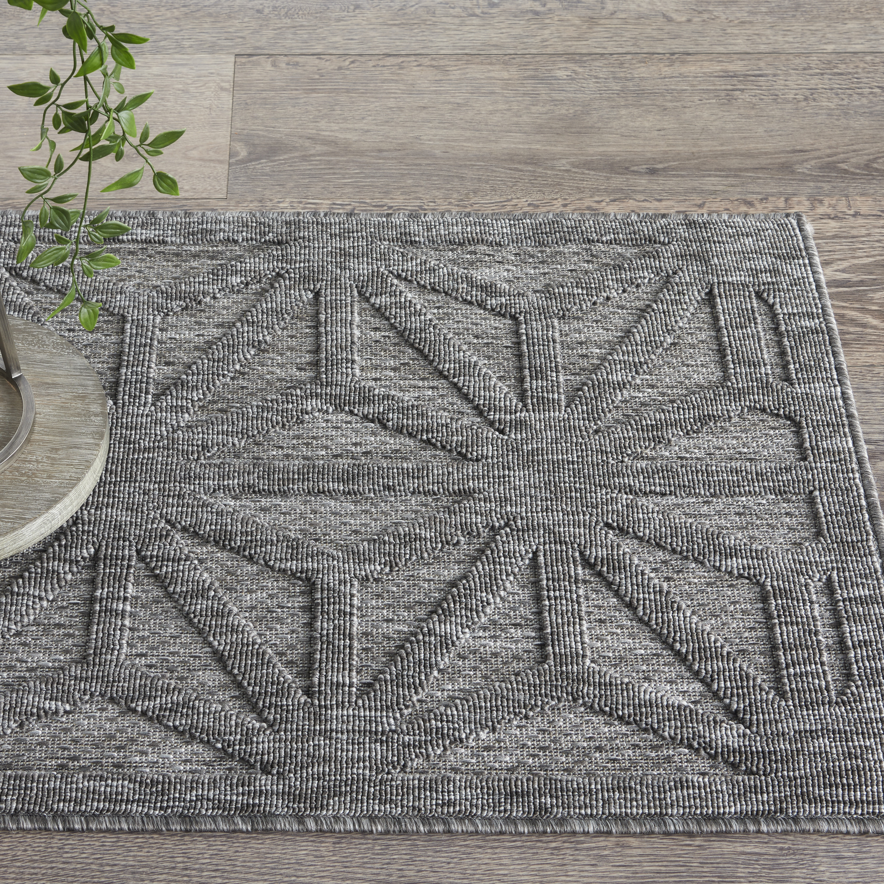 Nourison Cozumel CZM01 Dark Grey Area Rug