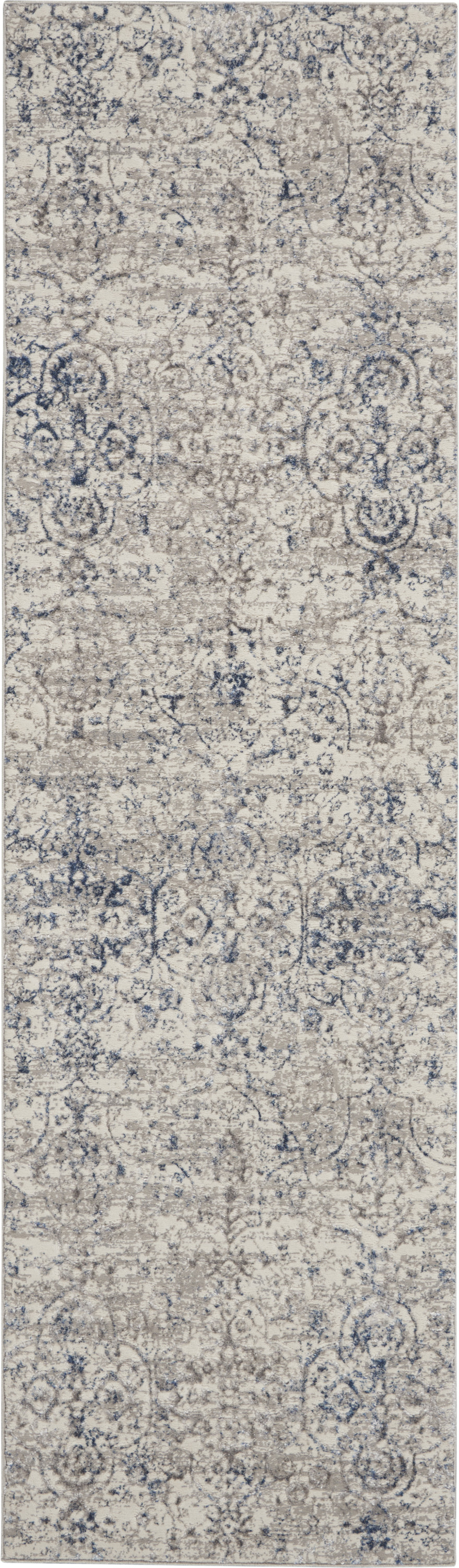 Nourison Royal Terrace KI43 Beige Blue Area Rug - Image 2