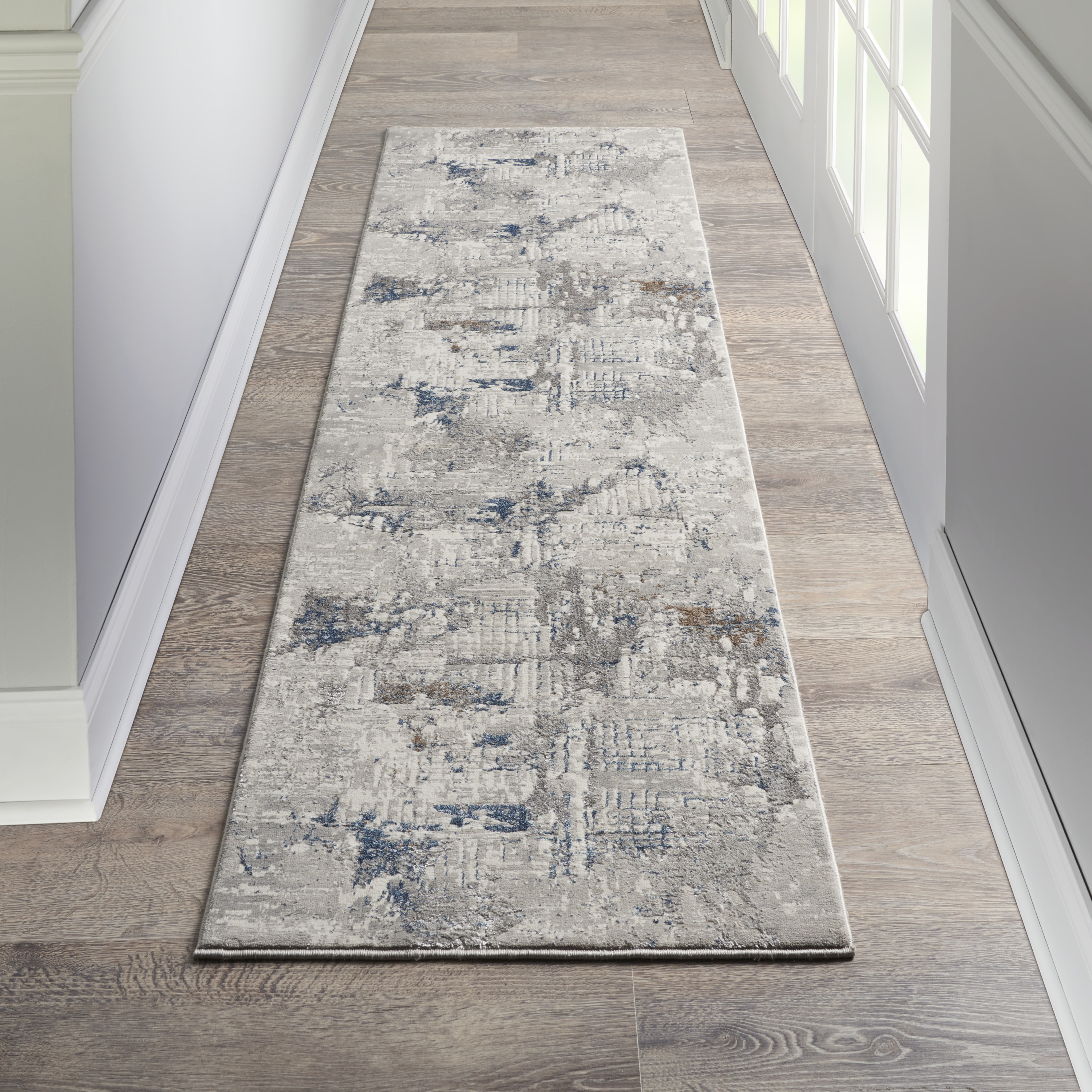 Nourison Royal Terrace KI41 Ivory Blue Area Rug