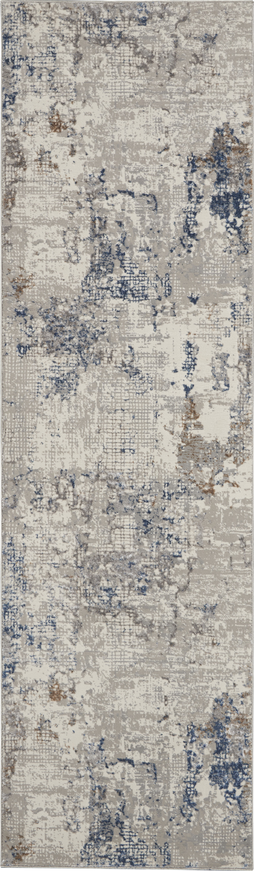 Nourison Royal Terrace KI42 White Blue Area Rug - Image 2