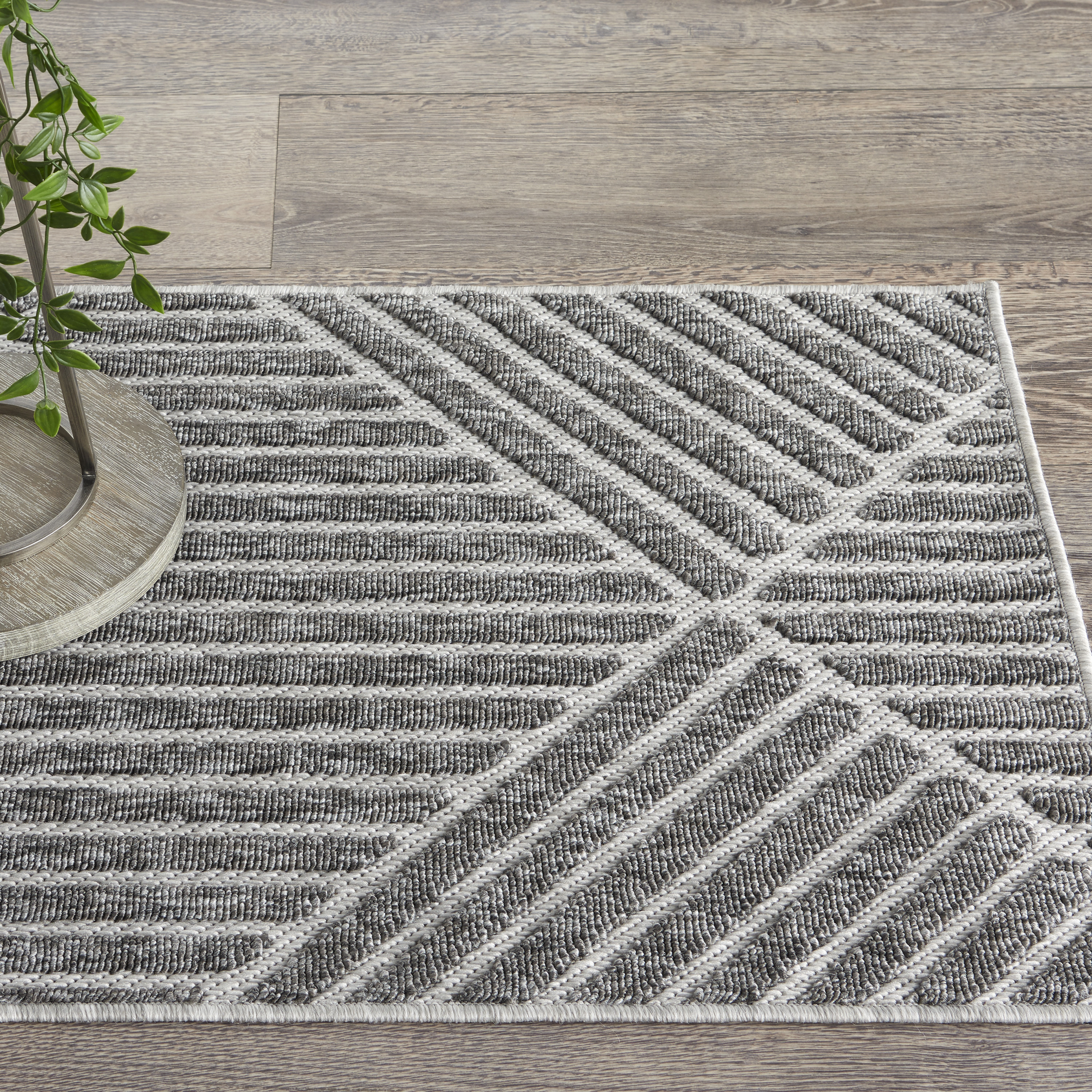 Nourison Cozumel CZM05 Dark Grey Area Rug