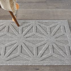 Nourison Cozumel CZM01 Light Grey Area Rug
