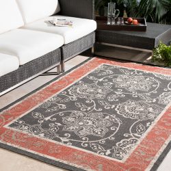 Alternative view of Surya Alfresco ALF-9592 Black Area Rug