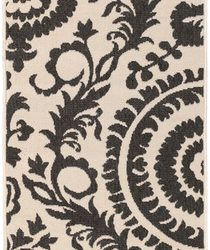 Surya Alfresco ALF-9612 Black Area Rug