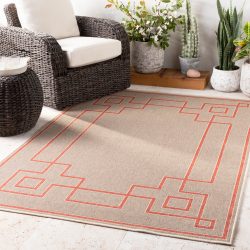 Alternative view of Surya Alfresco ALF-9633 Brick Red Area Rug