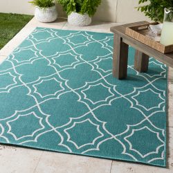 Surya Alfresco ALF-9653 Teal Area Rug