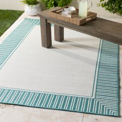Surya Alfresco ALF-9680 Teal Area Rug