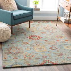 Surya Classic Nouveau CSN-1004 Aqua Area Rug