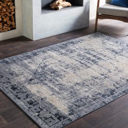 Alternative view of Surya Durham DUR-1009 Ink Blue Area Rug