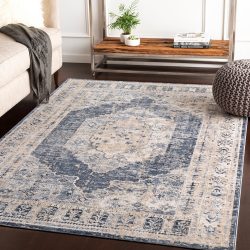 Alternative view of Surya Durham DUR-1015 Black Area Rug