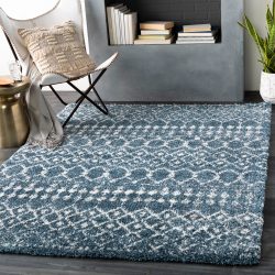 Surya Maroc Shag MRS-2309 Dark Blue Area Rug