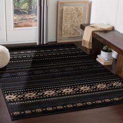 Alternative view of Surya Paramount PAR-1047 Black Area Rug