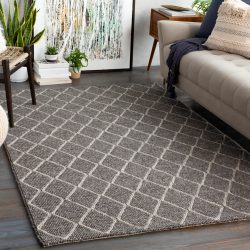 Alternative view of Surya Whistler WSR-2301 Charcoal Area Rug